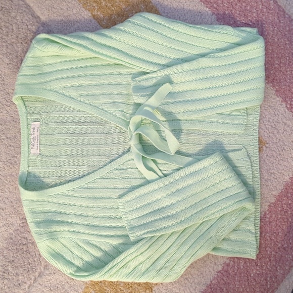 Green Knit Cardigan - Picture 3 of 5